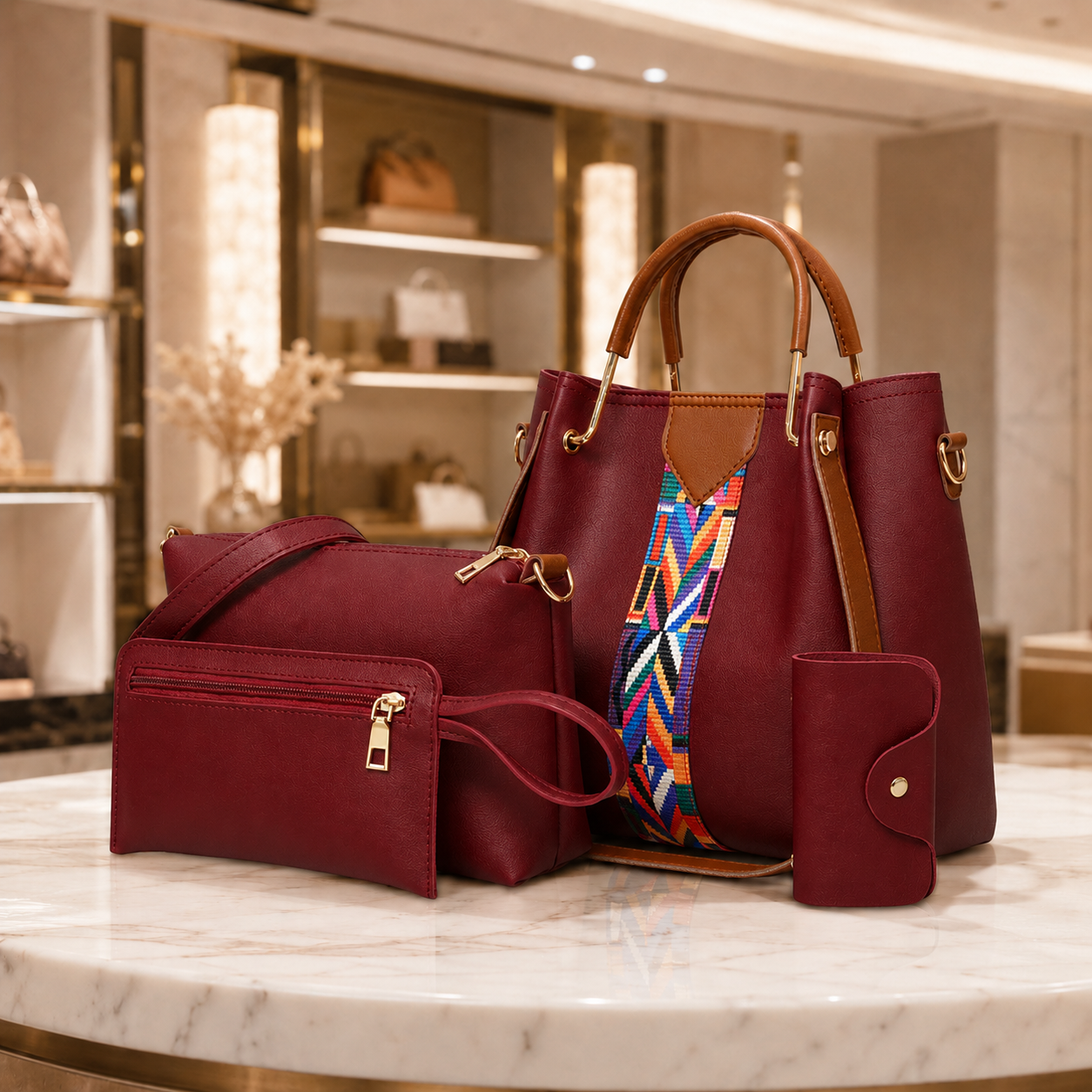 Aveline 4-Piece Handbag Set