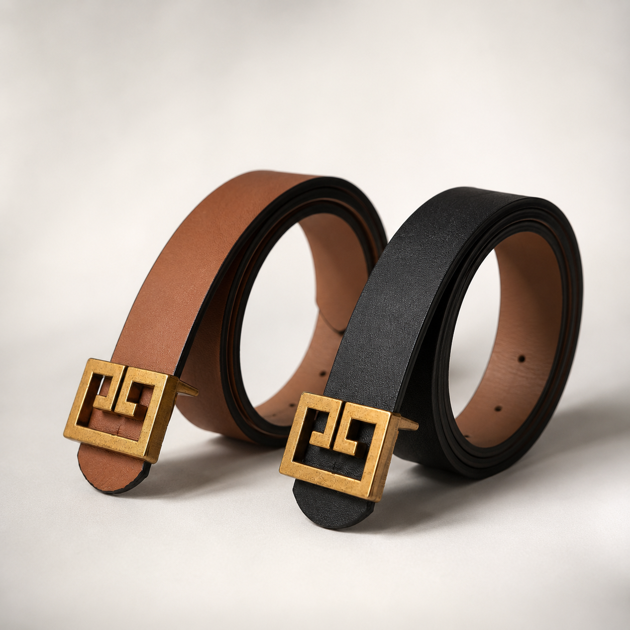 Decorative Square Buckle Belt
